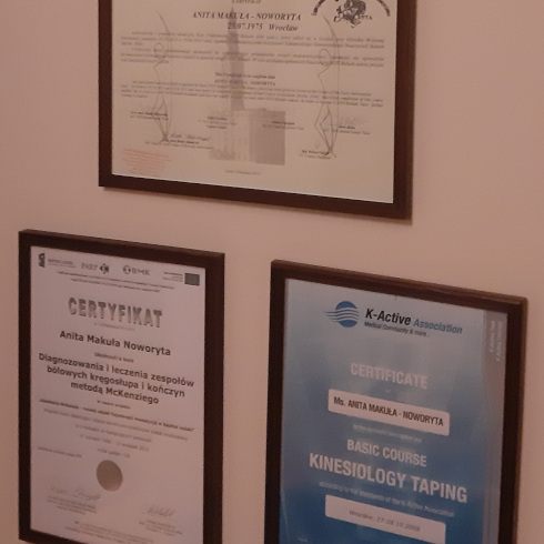 Fizjoterapia certyfikaty